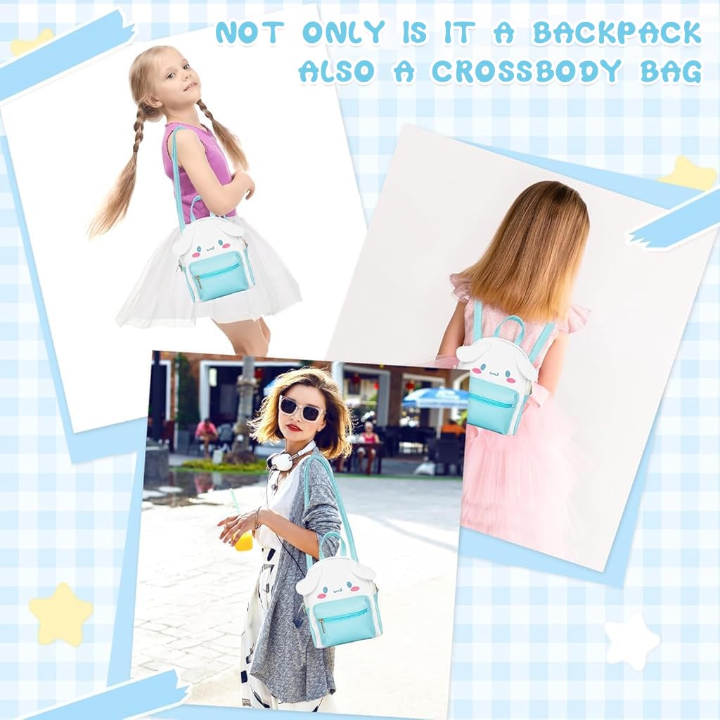 PALAY® Cute Backpack for Girls Kawaii Girls Backpack Small PU Backpack Cute Sanrio Cinnamoroll Crossbody Bag with Handle Birthday Gift Christmas Gift for Girls, 23x24x12cm PALAY® Cute Backpack for Girls Kawaii Girls Backpack Small PU Backpack Cute Sanrio Cinnamoroll Crossbody Bag with Handle Birthday Gift Christmas Gift for Girls, 23x24x12cm